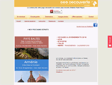 Tablet Screenshot of geo-decouverte.com